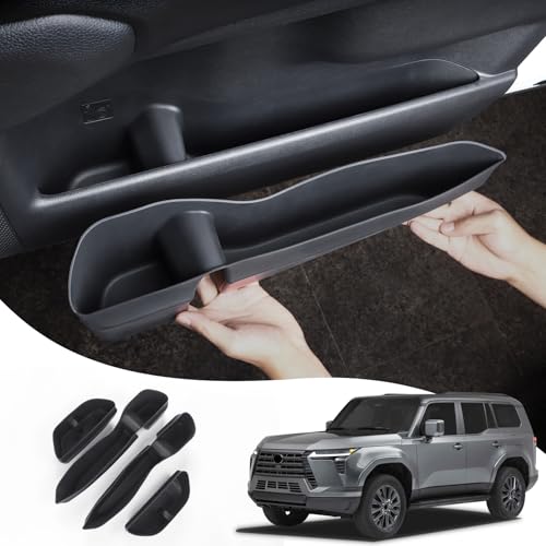 LaIIker Car Door Container Silica Gel Pad for 2024 2025 Lexus GX550 550h Storage Slot Protective Pad Pad Interior Modification Accessories