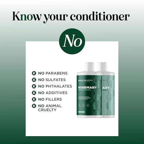 image for Maple Holistics Biotin Rosemary Shampoo and Conditioner Set - Vegan Su