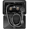 RVMATE RV Exterior Shower Box Kit RV Outdoor Shower Box Kit Faucet Replacement with Shower Head & Hose (Black)