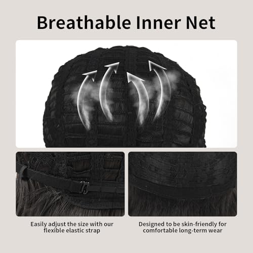 Onedor 10" Short Straight Hair Flapper Cosplay Costume Bob Wig (Black)3