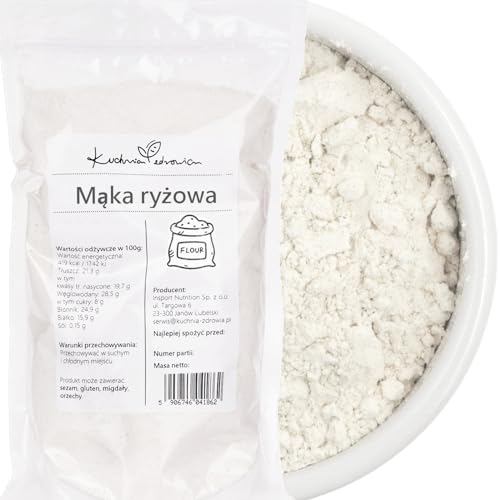 Reismehl Natürlich Fein Gemahlen | Glutenfreie Alternative aus Reis 1 kg | Perfekt zum Backen & Kochen | Für süße & herzhafte Gerichte | KUCHNIA ZDROWIA
