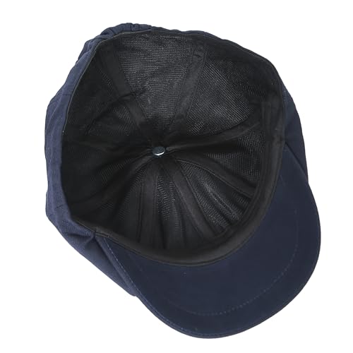 Image of FabSeasons Cotton Ivy Flat Golf Cap - Classic Newsboy Gatsby Hat for Men