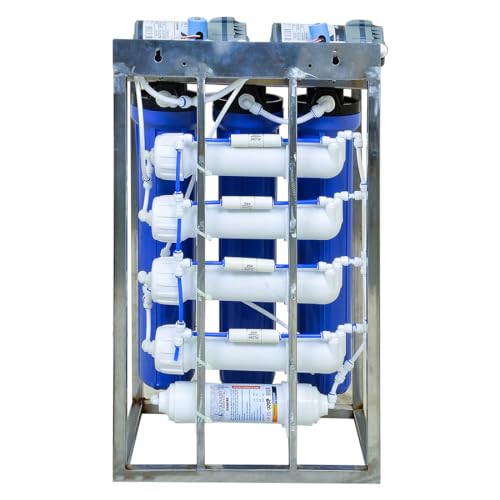 Image of AquaDart 50 LPH Commercial RO Water Purifier Plant with TDS Adjuster 50 Litre Blue Stainless steel Full Automatic with TDS Adjuster