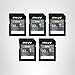 PNY 32GB Elite Class 10 U1 V10 SDHC Flash Memory Card - 100MB/s Read, Class 10, U1 Full HD, UHS-I, Full Size SD (Pack of 5)