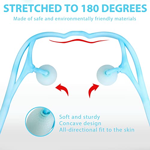 Lzcy Neck Massager,Dual Pressure Trigger Point Massage Tool,Handheld Self Shoulder Relaxer For Neck,Knee,Back Pain Relief,Muscle Deep Tissue Shiatsu Massage,Lightweight & Portable #TOP4