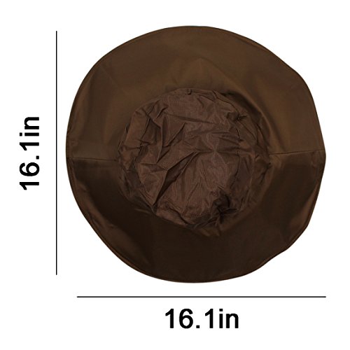Women Summer Rain Hat Uv Upf 50 Sun Protection Wide Brim Hat Sun Hat Foldable Bucket Hat Brown #TOP6