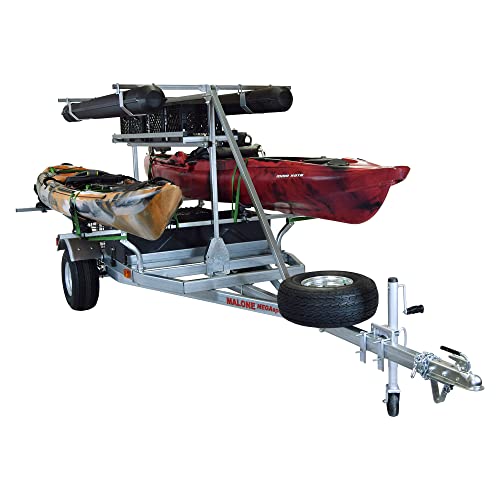 Malone Megasport 2-Boat Saddleup Pro Ultimate Angler Trailer Package #TOP22