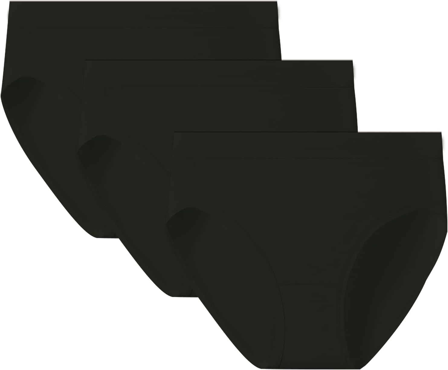 WANDER Women's High-Stretch Athletic Hipster 3-Pack Moisture-Wicking with Pure Cotton Gusset for Sports & Daily Comfort