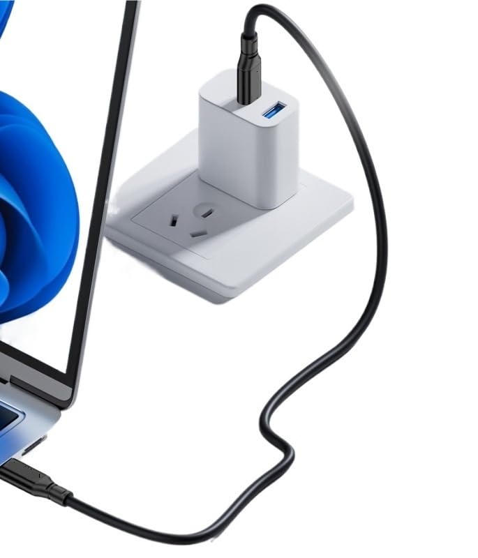 Cavo USB C a C PD da 100 W ricarica rapida*/ing 8K Cavo di uscita video ad alta velocità trasferimento dati Dual Type C (1,5 m)