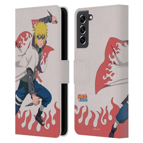 Naruto Shippuden étui portefeuille Samsung Galaxy S21 FE protection cuir Minato