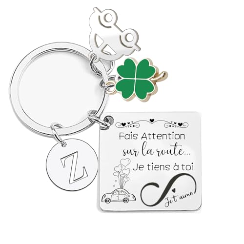 XWXWXW Couple Porte Clef Homme Femme Voiture Moto Cadeau Saint Valentin Homme, Papa, Maman Copain Copine Mari Fils Ami Cadeau Ado Garçon Fille Original Utile...