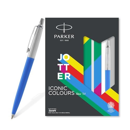 Coffret cadeau Parker Jotter avec stylo à bille encre bleue et carnet pour professionnels