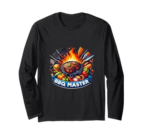 BBQ Barbacoa Master Grill Outdoor Fest Gift Carne Asado Cook Manga Larga