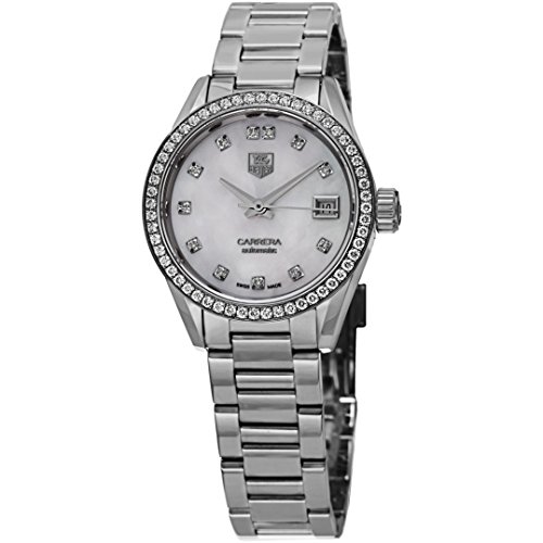 Tag Heuer Carrera Automatic Mother of Pearl Dial Stainless Steel Ladies Watch WAR2415BA0770