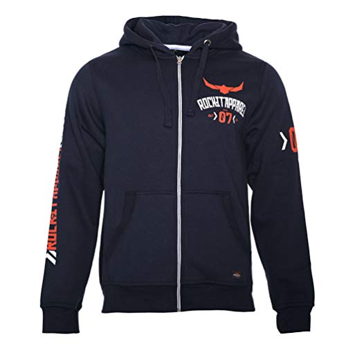 ROCK-IT Apparel I Heren Hooded Jacket I Zipper Hoodie I Sweater I Sweatshirt I Pullover Hoody I Maten XS-5XL I Oranje 4XL