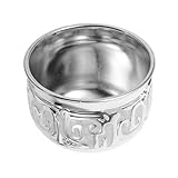 DOITOOL Metal Weinbecher mit Vintage prägung Eleganter Kleiner Trinkpokal aus Stabilem Metall für Weinliebhaber und Edles Design für Stilvolles Weintrinken Zuhause Anlässen