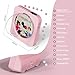 CD Player Portable with Bluetooth 5.1Desktop CD Player with HiFi Sound Speakers,Remote Control,Dust Cover,LED Display,Boombox FM Radio,USB/AUX for Home (Pink)