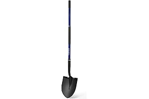 Shovel, Garden Spade Shovel for Digging, Trenching, Planting, Transferring, 57 inches, Blue