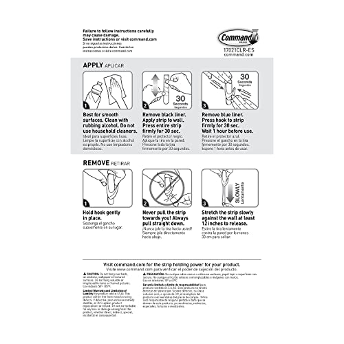 Command Bandes de recharge transparentes fixation invisible amovible taille medium pack de 9
