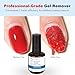 LOUINSTIC Nail Gel Polish Remover – 3 Pcs with Nail File – Non-Irritating, No Damage, Easy to Use at Home(15ml/0.5oz)
