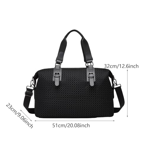 Generic Travel Duffel Bag Overnight Tote with Luggage Strap Workout2