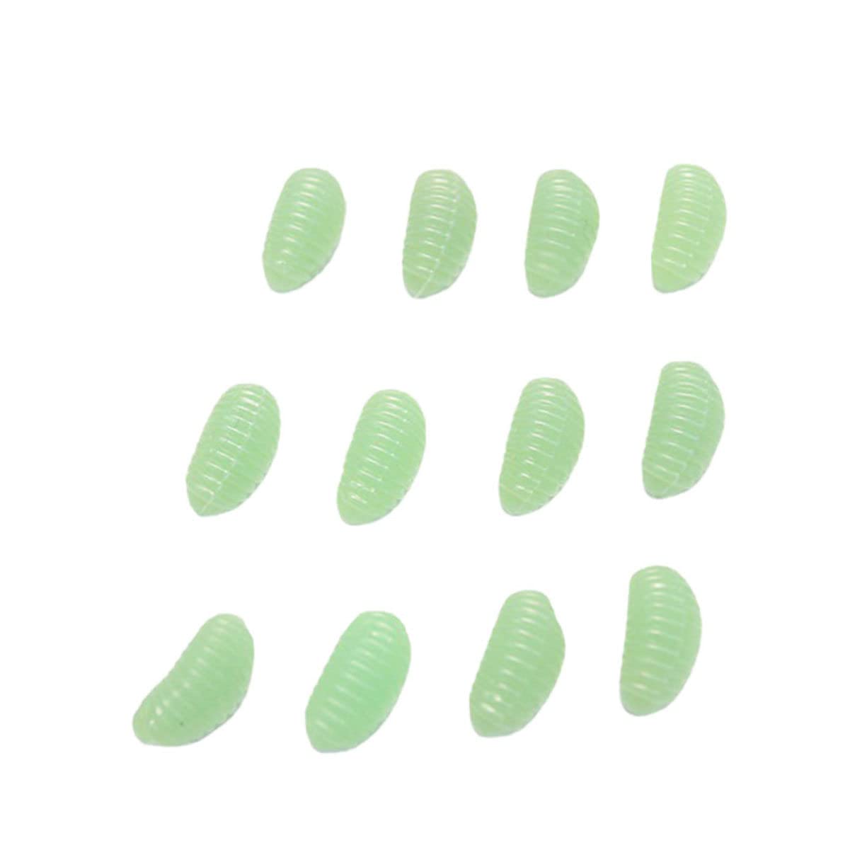 Amosfun Plastic Fake 1 Pack/60pcs Holiday Trick Props Glow Decor Fake Worms Animal Prank Props Lifelike Spider Prank Fake Maggot Decor Simulated Maggot Props False Maggot