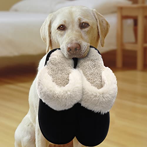Image of Litfun Women's Fuzzy Memory Foam Slippers Fluffy Winter House Shoes Indoor and Outdoor