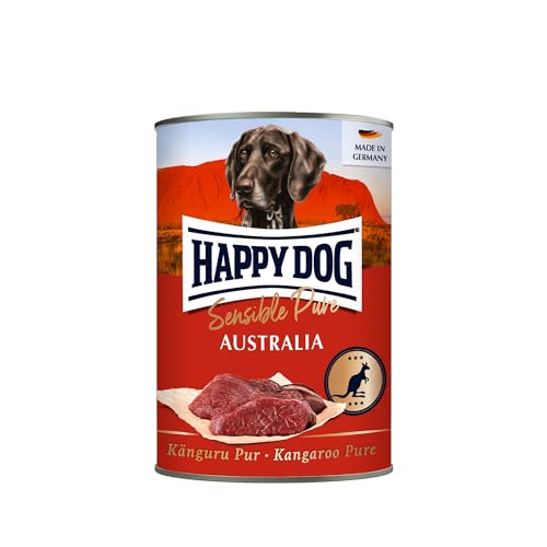 Produktbild von Happy Dog Hunde Nassfutter Känguru Pur - 6 x 400 g