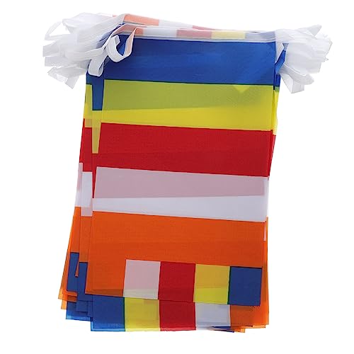 IWOWHERO Bandeira budista bandeira ao ar livre decoração ao ar livre bandeira da paz suprimentos bud