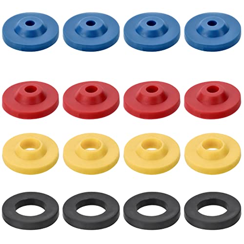 16 Pcs Shower Flow Reducer Limiter Set Water Flow Restrictor in 4 Specifications Shower Flow Control Silicone Water Flow Saver Adapter for Fixed Shower Head Handheld Showers