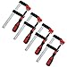 Price comparison product image F Clamps Bar Clamp Heavy Duty 150 x 50mm 6 Long Quick Slide Wood Clamp 4pc Set by Toolzone