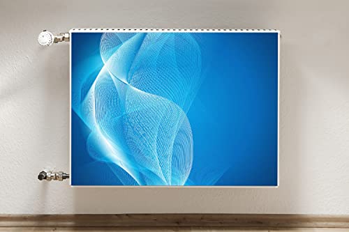 Cache Aération Magnétique Isolant et Décoratif Bleu 80x60 - 4
