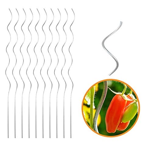 INDUTEC Tomatenspiralstab Tomantenstab Spiralstab Rankstab - Ø 6,8 mm x H: 180 cm (10 Stück) Cover