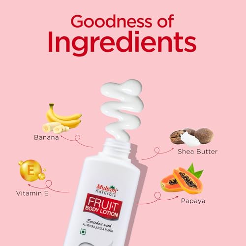 Image of Multani Naturals Body Lotion (100ml) | Nurturing & Hydrating | Quick Absorbing & Non Sticky Moisturizer for Face, Hands & Body | For Soft & Glowing Skin - 100 ML