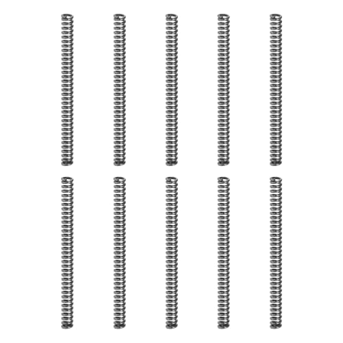 uxcell 10Pcs Compression Spring 4mm OD 0.8mm Wire Size 50mm Free Length