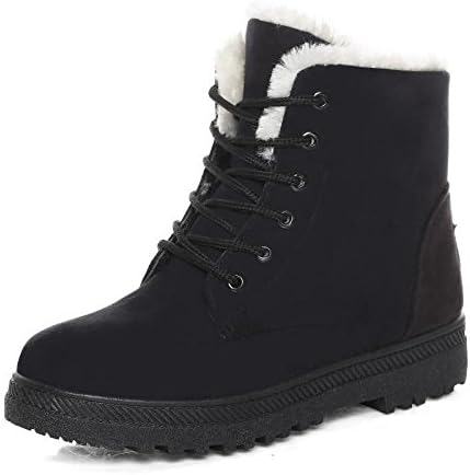 black suede winter boots