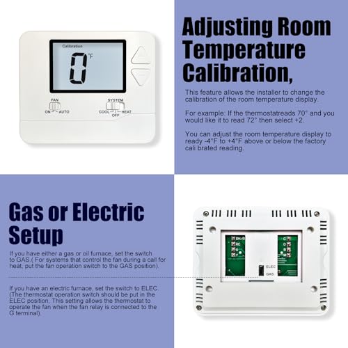 Heagstat H701 Non-Programmable Thermostats thumb #7