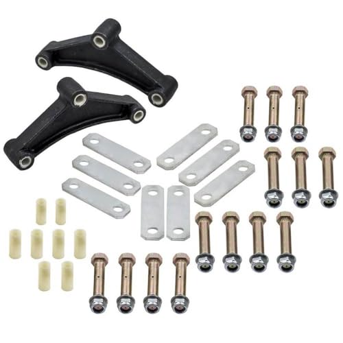 Kit suspension tandem avec boulons humides graissables pour ressort de largeur 1,75"