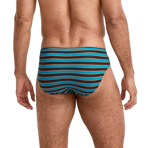Jockey Men's Underwear True Style Bikini - 3 Pack, Blooming Floral/Ocean Surf/Mystery Stripe, M3
