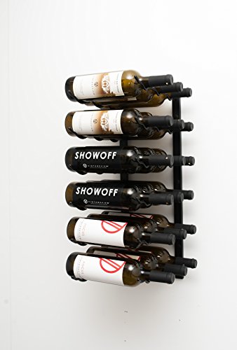 Wall Mounted Metal Wine Rack 610 mm, 18 Bottles