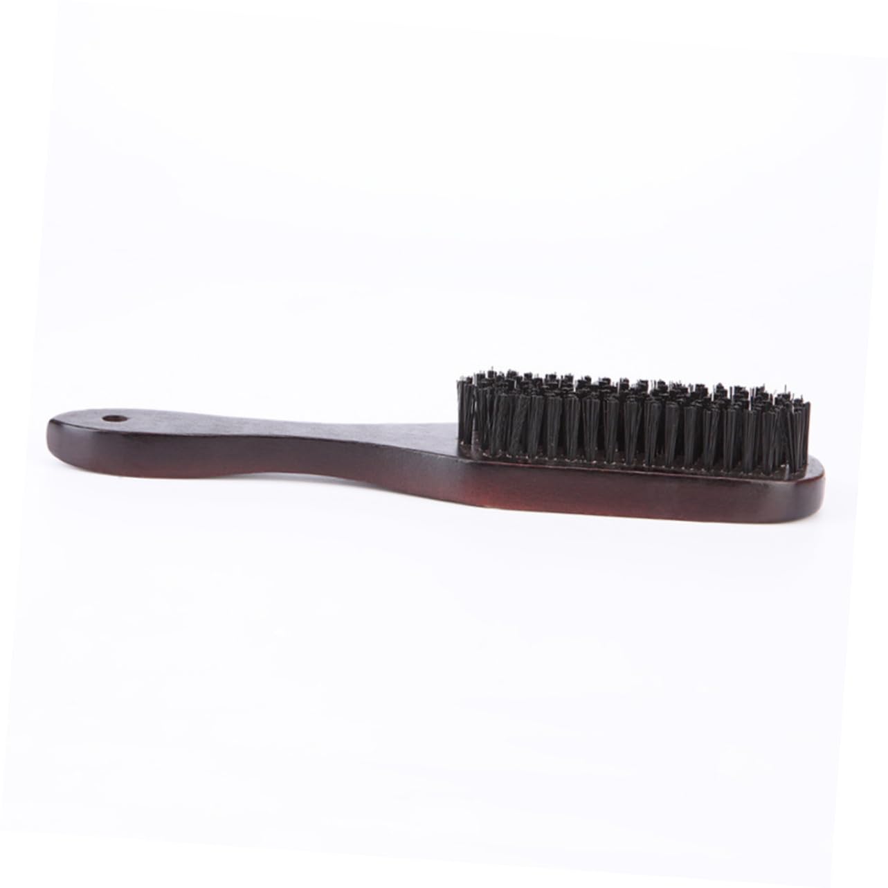 BELLIFFY Professional Barber Brushes for Hair Bristle Beard Brush Wooden Handle Styling Mustache Brush Men's Facial Brush Portable