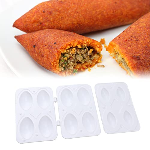 2Pcs Meatball Mould,Manual Meatloaf Mould Processor Maker DIY Press Filling Cooking Making Tool 4 Grid