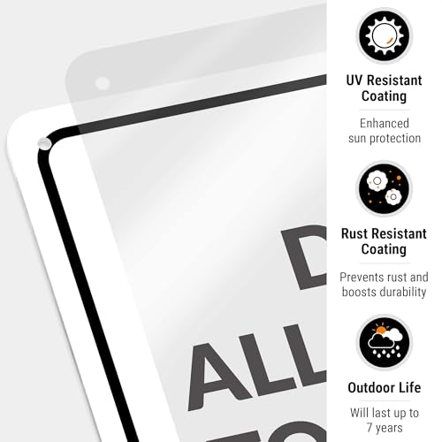 Image of Package Delivery Sign, Delivery Instructions Deliver All Package to Side Door Sign, 10x14 Inches, Rust Free .040 Aluminum, Fade Resistant, Made in USA