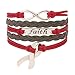 Cancer Awareness Pink Ribbon Bracelet, Faith Bracelet, Infinity Bracelet & Autism Awareness, Makes the Perfect Gift
