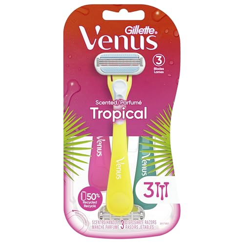 Gillette Venus Tropical Women's Disposable Razor, 3 Count - Image 8