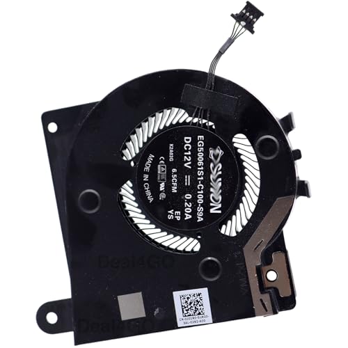 Deal4GO Ventilador secundario pequeño de refrigeración de CPU J01R0 0J01R0 NP23P 0NP23P de repuesto para Dell Alienware X17 R1 X17 R2