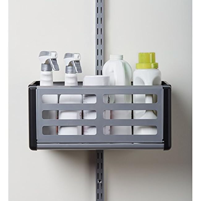 Rubbermaid FastTrack Rail Access Bin Garage Organization Bin for Sports Equipment/Gardening Supplies/Shed/Home/Garage/Item Storage