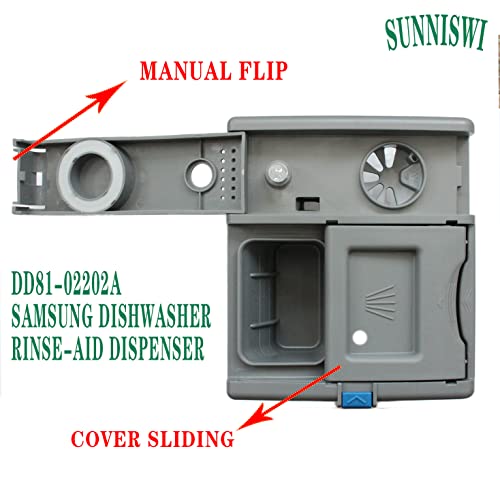 dd81-02628a dishwasher as- dispenser rinse aid 42  47  21in dd81-02202a detergent amp rinse aid dispenser - compatible for samsung dw80m2020us dw80r2031usug dw80n3030usuwub etc part