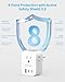 European Travel Plug Adapter, ORNLONGTU US to Europe Type E F Power Adaptor with 20W USB-C & 3 AC Outlets, Germany France Schuko Travel Adapter for US to EU Spain Iceland Korea Greece German French