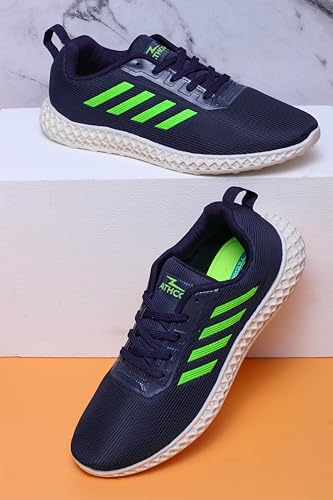 Image of ATHCO Mens Kandy Memory Foam Comfort Shoes|Running|Walking|Training|Gym|Jogging|Sneaker|Athletic|Laceup|Flexible|Lightweight|Dailyuse|Sports|Casual|ExtraSoft|Fitness